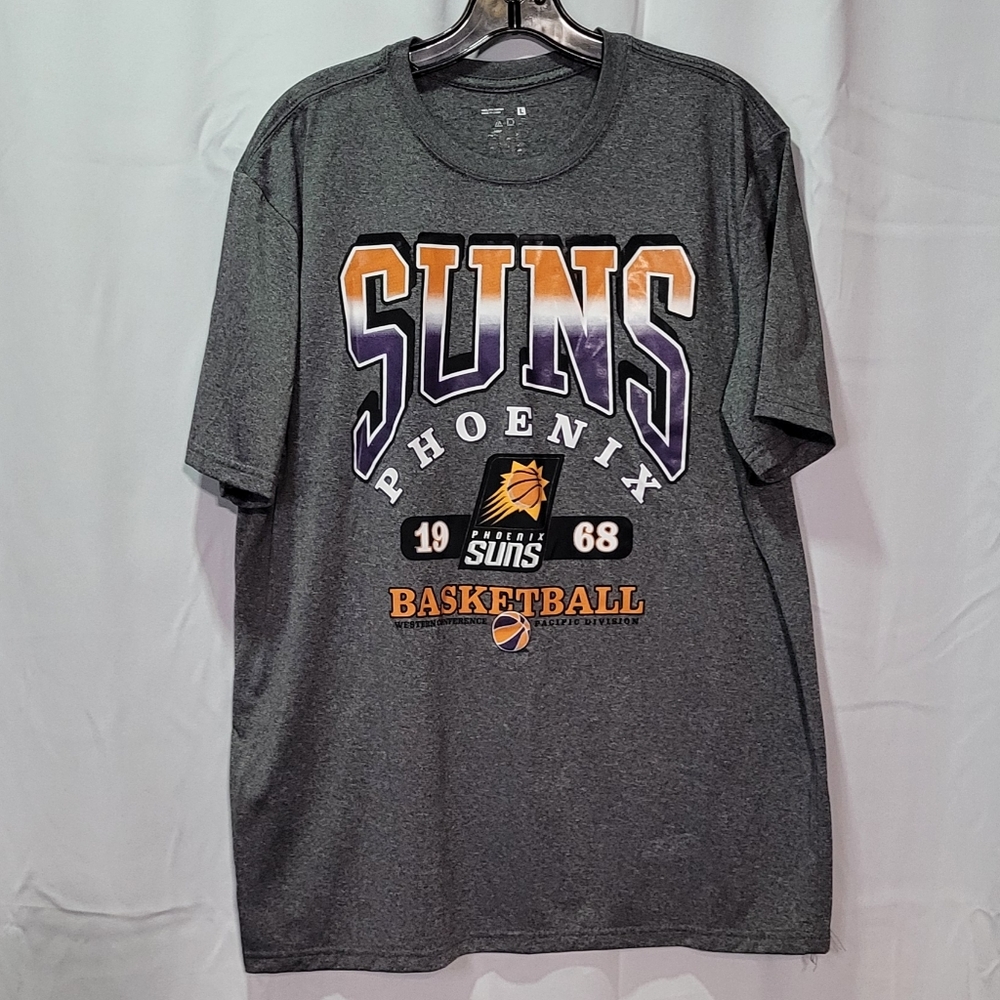 Phoenix Suns Men's Gray Basketball Short Sleeve Graphic T-Shirt Size Large EUC - Picture 3 of 5